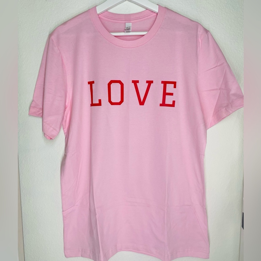 NWT Valentines Pink “LOVE” Shirt - Picture 2 of 5
